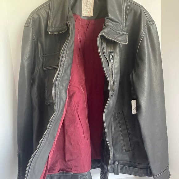 Free People Leather Utility Jacket - Picture 7 of 15